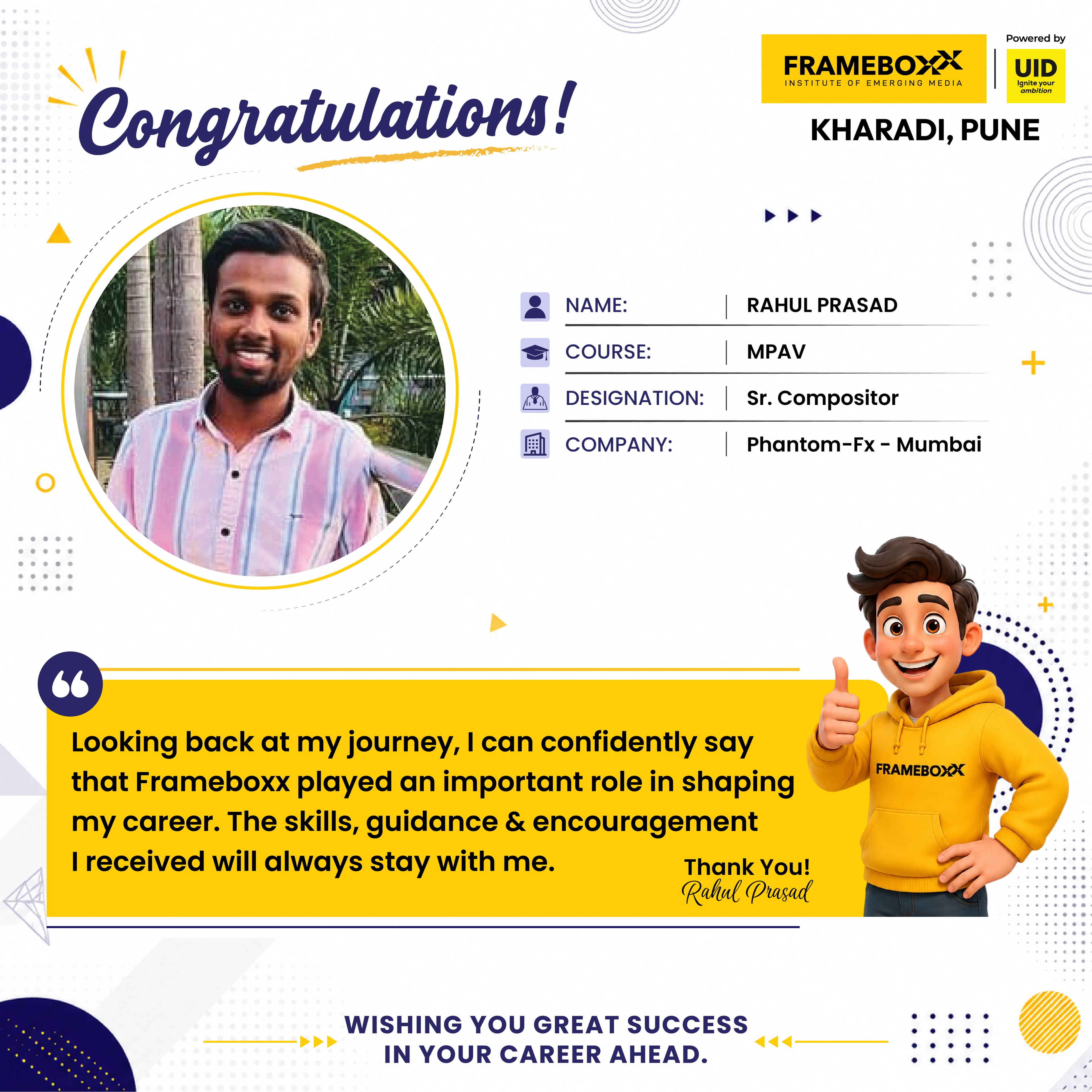 Placement Success Story 16